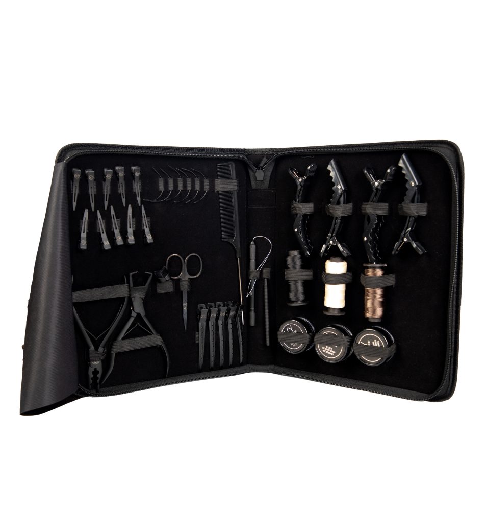 Complete Kit for Wefted Hair Extensions