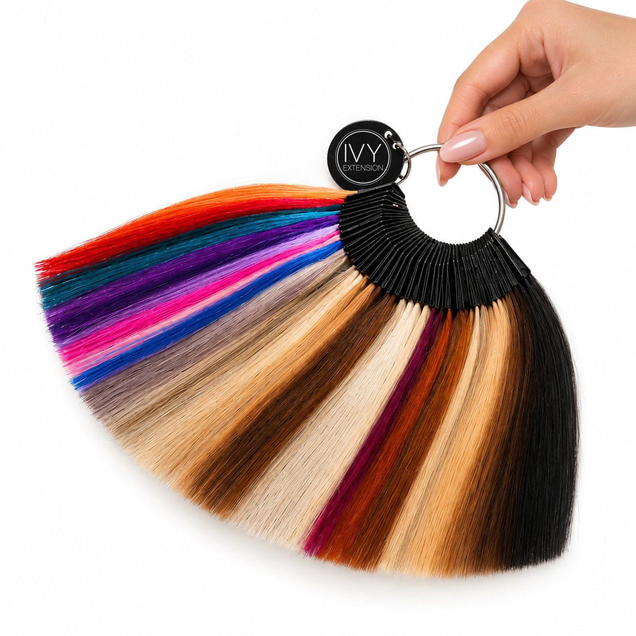 Signature IVY Extension Colour Chart – 72 shades of hair extensions
